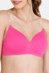 Zivame Beautiful Basics Padded Non Wired 3/4th Coverage Backless Bra - Fuchsia Purple — thumbnail 5